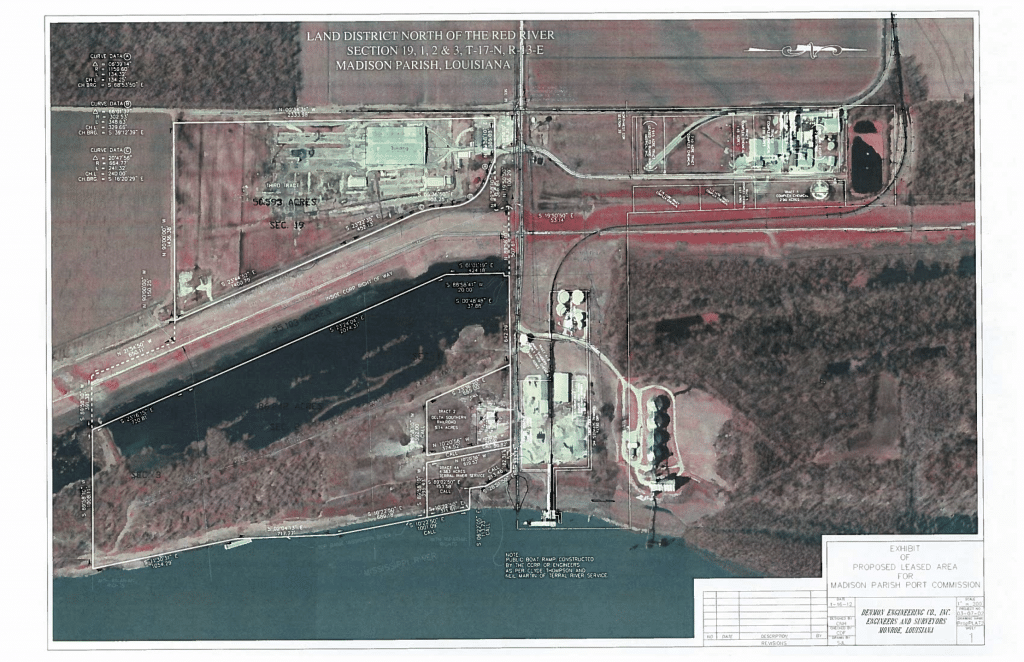 Aerial View of Madison Parish Port Land District
